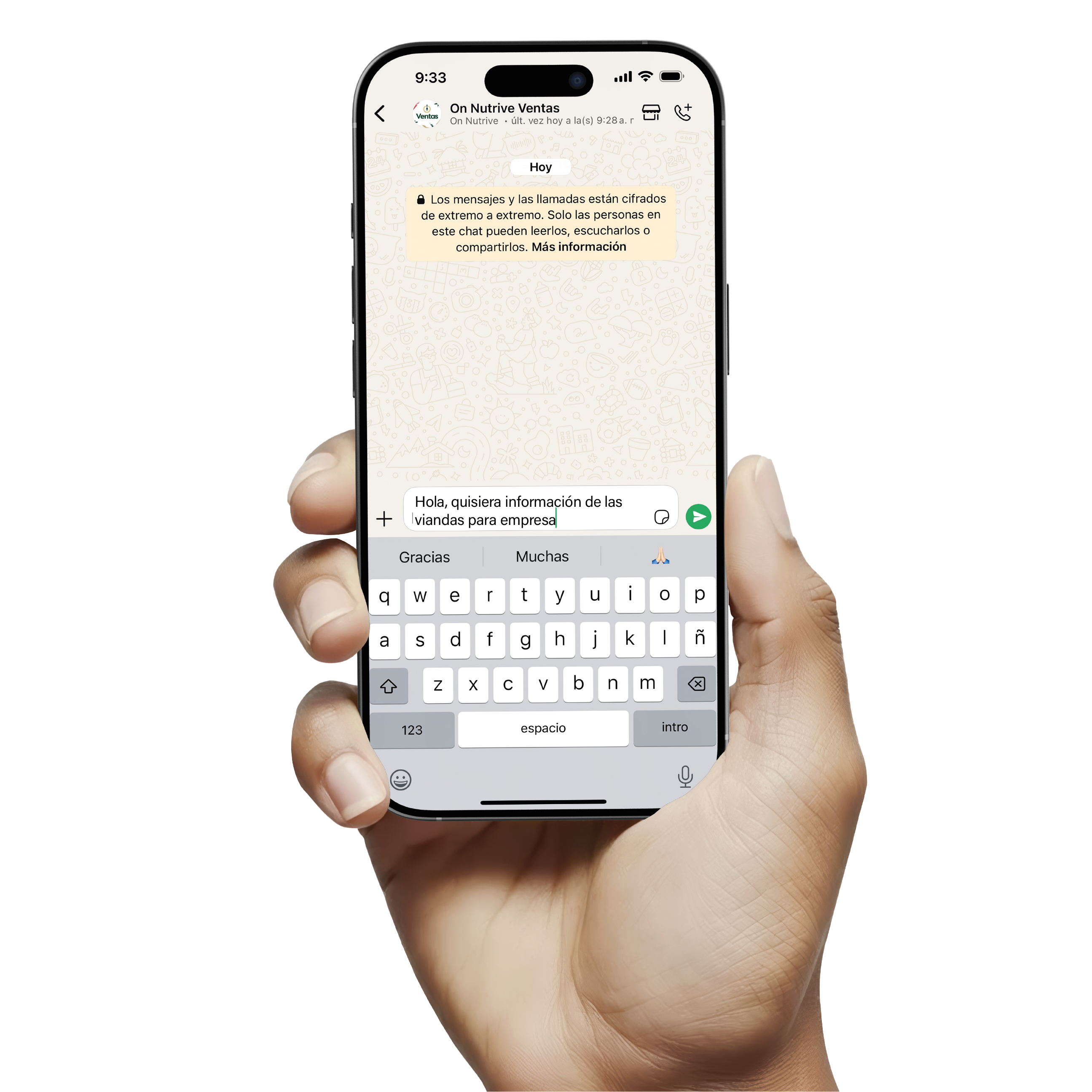 Contacto Empresa Onnutrive