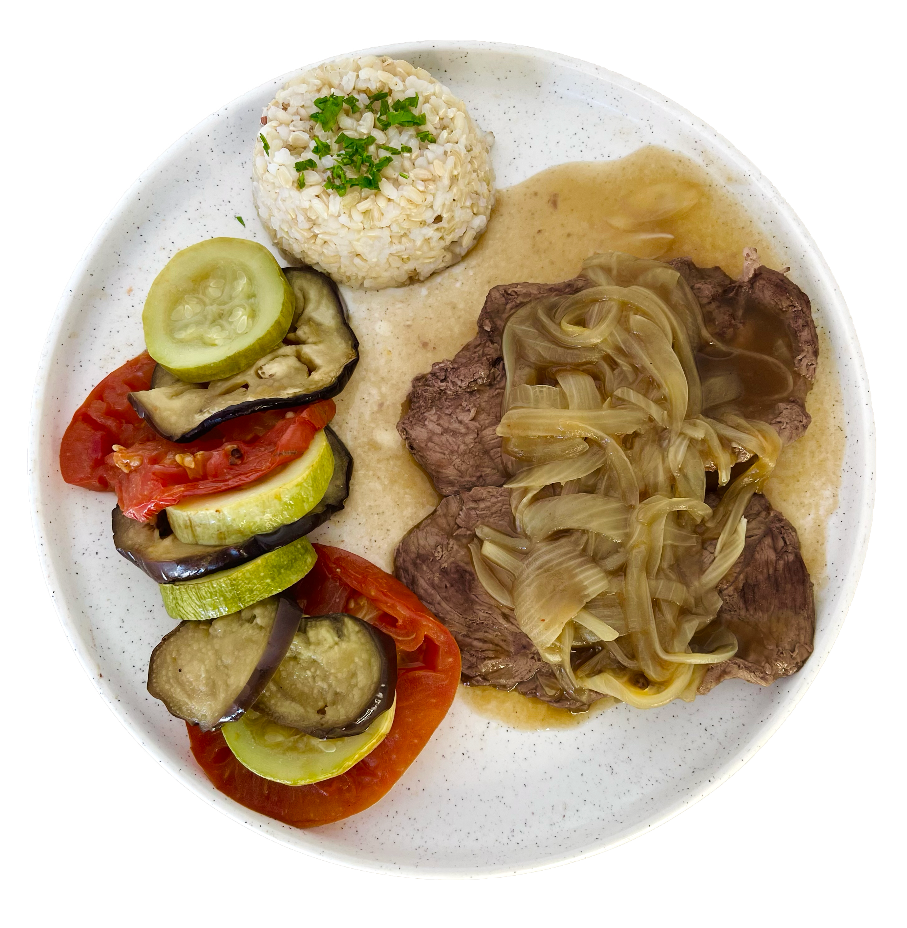 Plato de vianda saludable con ensalada y pollo